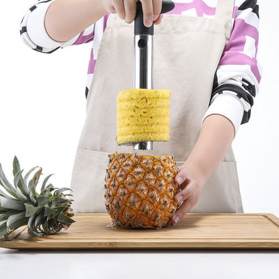 Acero inoxidable 304 Corer de piña cortador de cocina rápida para la eliminación fácil de núcleo