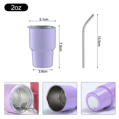 Reutilizable Mini Tumbler Shot Glass 304 de acero inoxidable con logotipo personalizado
