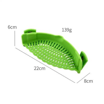 El material de silicona flexible es el que se utiliza para el filtrado de la olla y el filtrado de la pasta.