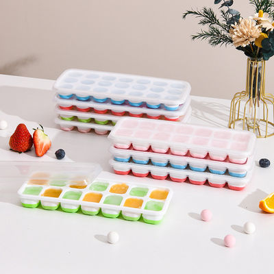 Tableros de hielo apilables con tapa resistente a derrames extraíble libre de BPA y material de silicona
