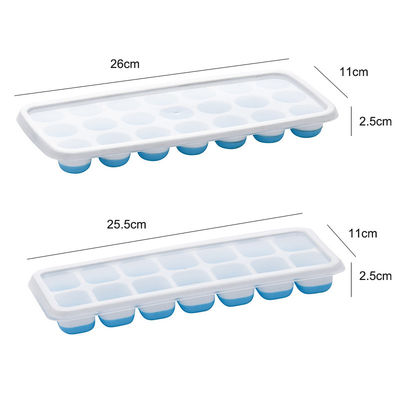 Tableros de hielo apilables con tapa resistente a derrames extraíble libre de BPA y material de silicona
