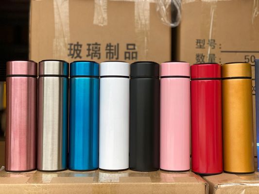 Botella de vacío de acero inoxidable personalizada de 17 oz con método directo de bebida y flujo de agua