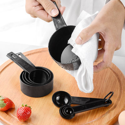 Instrumentos de medición Tazas de medición profesionales de plástico con cuchara de café Conjunto de 5 100 g