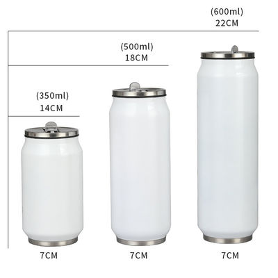 Copo de vacío de doble pared de acero inoxidable 304 con tapa y paja para impresión personalizada