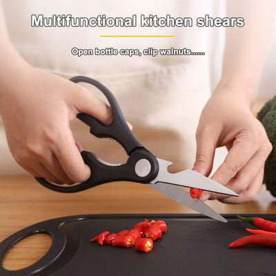 Cuchillo de cocinero de acero inoxidable de 7 piezas con bloque de corte de plástico y soporte de tabla