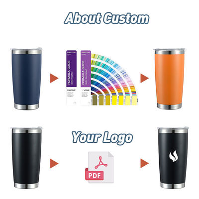 Oportunidad de viaje 20 oz de cafetero aislado con doble pared de acero inoxidable personalizado