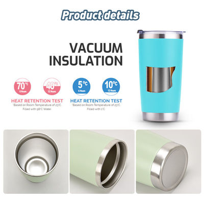 Oportunidad de viaje 20 oz de cafetero aislado con doble pared de acero inoxidable personalizado