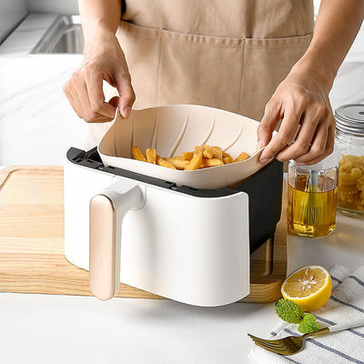 Reutilizable bandeja de silicona para freír con aire hornear herramientas de pastelería fácil limpieza