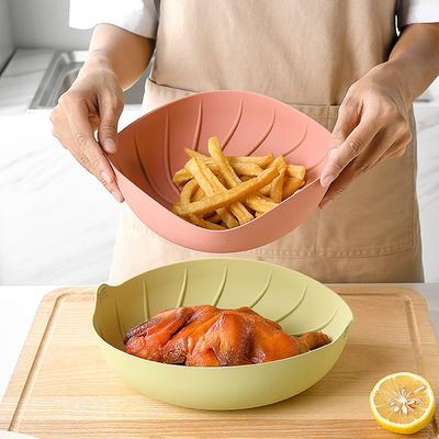 Reutilizable bandeja de silicona para freír con aire hornear herramientas de pastelería fácil limpieza