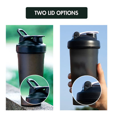PP Grado alimenticio tapa BPA libre de proteínas botella de batido estilo de diseño contemporáneo para el entrenamiento