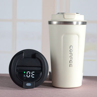 Taza térmica de acero inoxidable ecológica con pantalla de temperatura y tapa a prueba de fugas