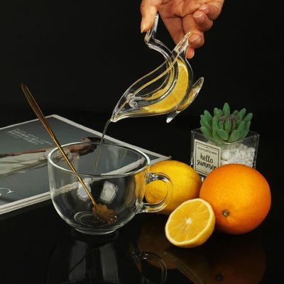 Exprimidor de frutas transparente portátil Exprimidor manual acrílico de limón para cítricos
