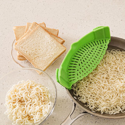 Clip on filtro para macetas La sartén encaja en todas las macetas y cuencos filtro de cocina de silicona