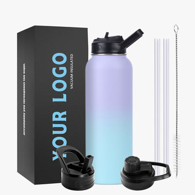 Performance de aislamiento térmico Mantener frío durante 24 horas 32 oz botella de agua de acero inoxidable