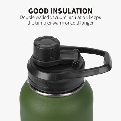 Performance de aislamiento térmico Mantener frío durante 24 horas 32 oz botella de agua de acero inoxidable