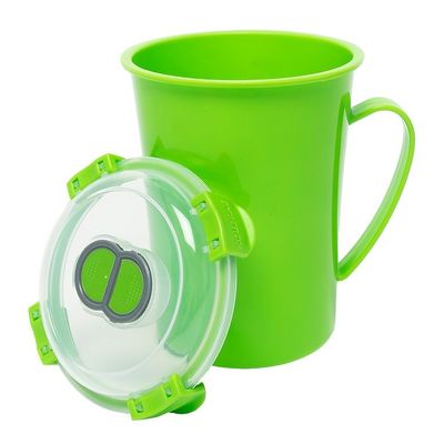 Sopa de comida personalizada sin BPA con taza de recolección de microondas con tapa y ventilación de salida de vapor