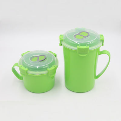 Sopa de comida personalizada sin BPA con taza de recolección de microondas con tapa y ventilación de salida de vapor