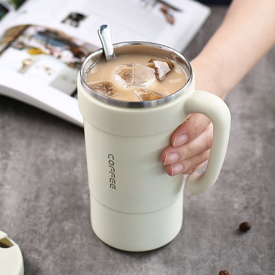 Taza de viaje de café de vacío aislada de acero inoxidable de doble pared personalizada para 333g