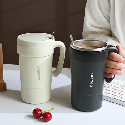 Taza de viaje de café de vacío aislada de acero inoxidable de doble pared personalizada para 333g