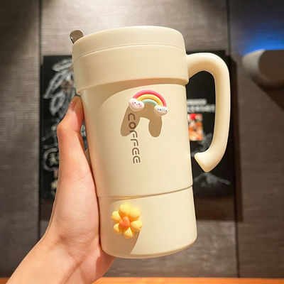 Taza de viaje de café de vacío aislada de acero inoxidable de doble pared personalizada para 333g