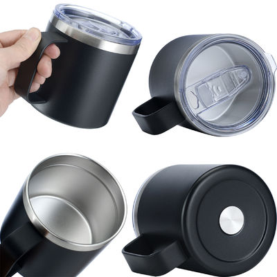 Tazas de café con mango de acero inoxidable para acampar