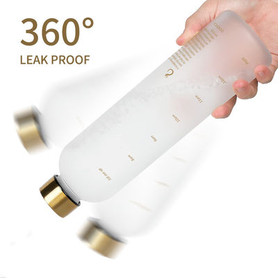 Botella de agua de motivación personalizada de 32 oz libre de BPA para deportes y actividades al aire libre