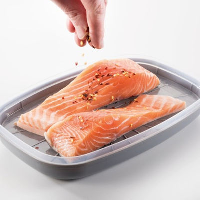 Envases de cocina para microondas sin BPA para peces de plástico