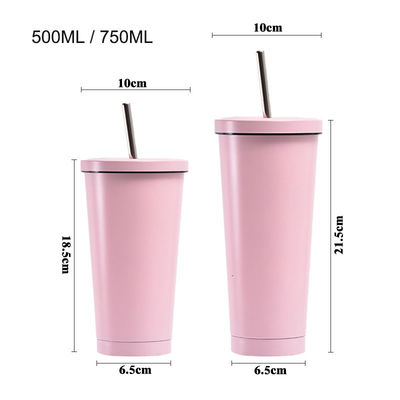 16 oz 24 oz personalizado DIY Taza de café viaje Taza de agua de doble pared de acero inoxidable Tumbler