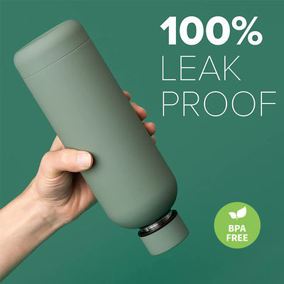 Los deportes al aire libre deben tener una botella de agua aislada de acero inoxidable con un diseño a prueba de fugas