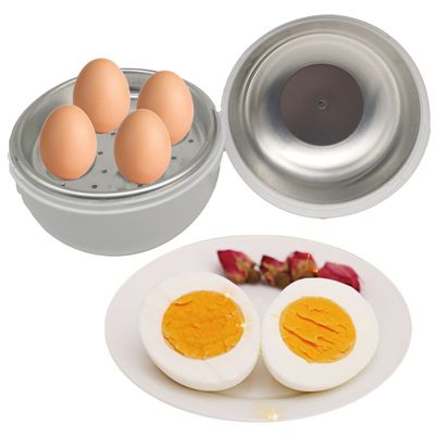 Calderas de huevo de microondas de plástico de PP sin BPA compactas y versátiles