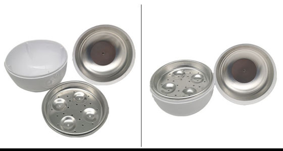 Calderas de huevo de microondas de plástico de PP sin BPA compactas y versátiles
