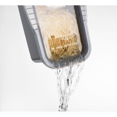 Material PP Cocina de pasta de microondas libre de BPA con herramienta de porción aprobada por la norma europea