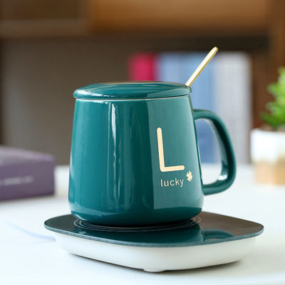 Chalapa de porcelana cerámica de carga USB con control de temperatura de 55 grados y agarre de mano