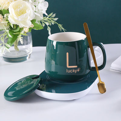 Chalapa de porcelana cerámica de carga USB con control de temperatura de 55 grados y agarre de mano