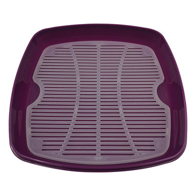 Un vapor de microondas de plástico cuadrado de 1 nivel para verduras y arroz
