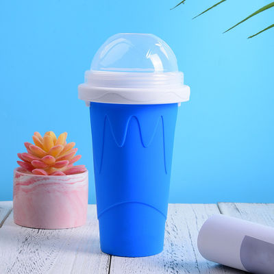 10.5*6*21cm Slushy Maker Cup Grado alimenticio Silicona Pinch Slush Cup Tipos de vasos de helado