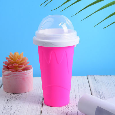 10.5*6*21cm Slushy Maker Cup Grado alimenticio Silicona Pinch Slush Cup Tipos de vasos de helado
