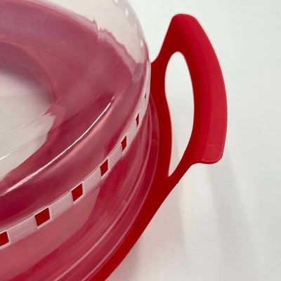 Capa de aislamiento de plástico de estilo simple para alimentos con bandeja libre de BPA y lista para el calentamiento por microondas