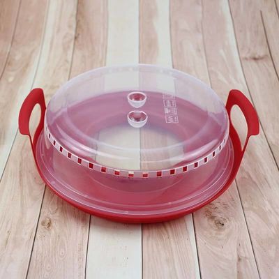 Capa de aislamiento de plástico de estilo simple para alimentos con bandeja libre de BPA y lista para el calentamiento por microondas