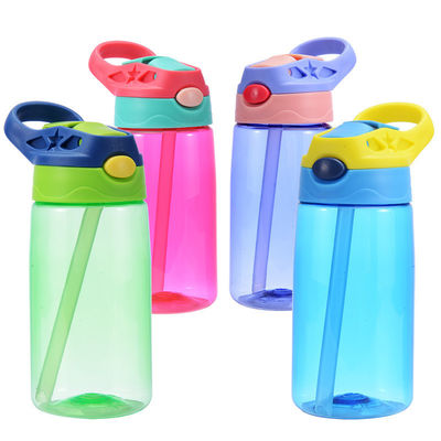 Logotipo personalizado Bpa Bebidas gratis para niños Botella de agua con apoyo de paja Tour Actividad al aire libre