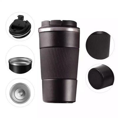 Copo de automóvil aislado con vacío de metal de doble pared de acero inoxidable Taza de café de viaje