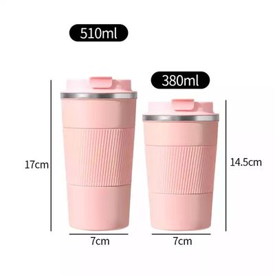 Copo de automóvil aislado con vacío de metal de doble pared de acero inoxidable Taza de café de viaje