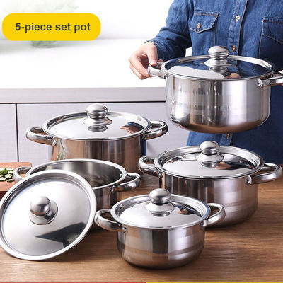 Conjunto de utensilios de cocina de acero inoxidable de 5 piezas utensilios de cocina sostenibles para su cocina