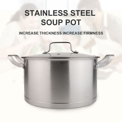 1.65kg Set de utensilios de cocina Ollas de cocina y sartenes de acero inoxidable Cocinar con cubierta de vidrio