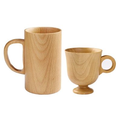 Taza de café de madera japonesa de uso doméstico de madera sólida