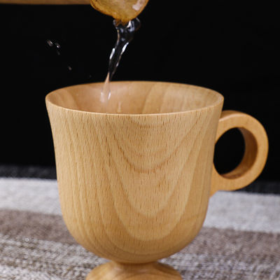 Taza de café de madera japonesa de uso doméstico de madera sólida