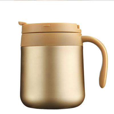 Logotipo personalizado aceptable 350ML12oz de acero inoxidable Taza de viaje de café con mango