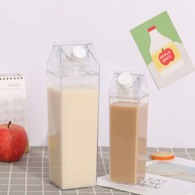 16 oz 32 oz Eco-amigable botella de agua para niños cartón de leche clara logotipo de diseño personalizado