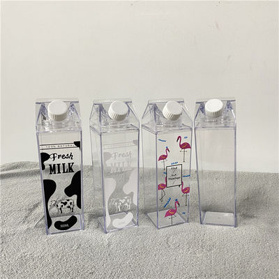 16 oz 32 oz Eco-amigable botella de agua para niños cartón de leche clara logotipo de diseño personalizado