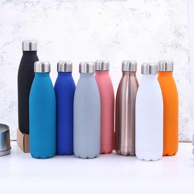 Botellas de agua potable directas Logotipo de diseño personalizado Equipado con recubrimiento anticorrosión